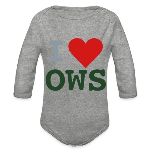 I OWS - Organic Long Sleeve Baby Bodysuit