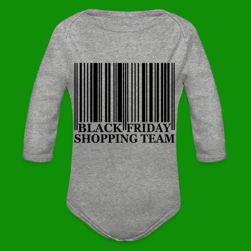 Black Friday Shopping Team - Organic Long Sleeve Baby Bodysuit