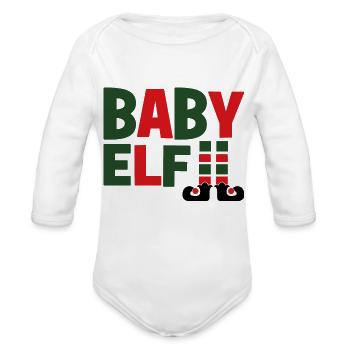 Baby Elf - Organic Long Sleeve Baby Bodysuit -  - Front