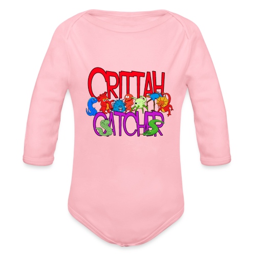 crittah catcher - Organic Long Sleeve Baby Bodysuit