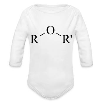 ether - Organic Long Sleeve Baby Bodysuit -  - Front