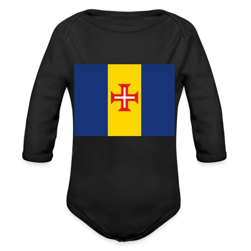 Madeira Flag - Organic Long Sleeve Baby Bodysuit