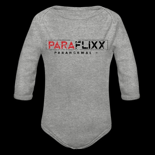 PARAFlixx Black Grunge - Organic Long Sleeve Baby Bodysuit