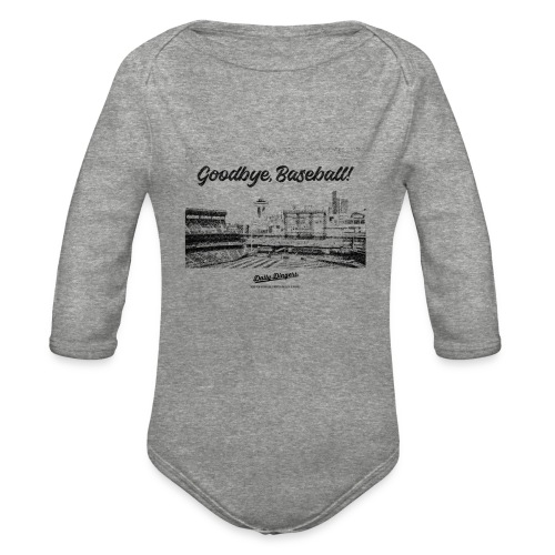 Goodbye, Baseball! - Organic Long Sleeve Baby Bodysuit
