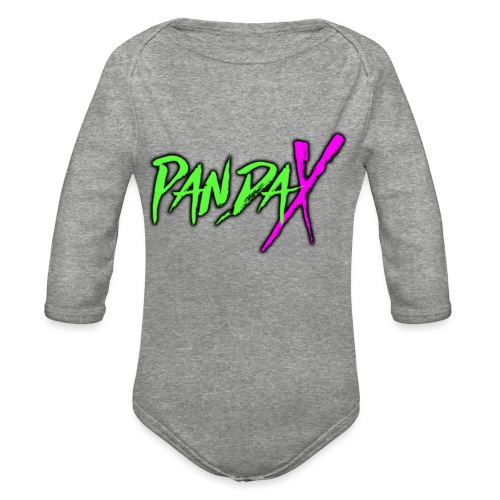 PandaX Name - Organic Long Sleeve Baby Bodysuit