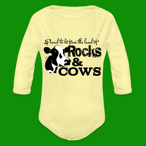Rocks & Cows Proud - Organic Long Sleeve Baby Bodysuit