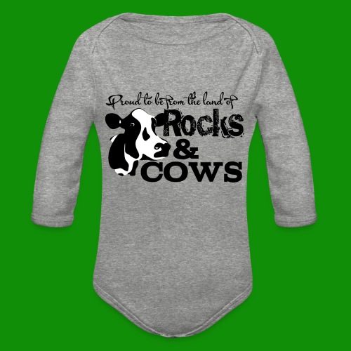 Rocks & Cows Proud - Organic Long Sleeve Baby Bodysuit