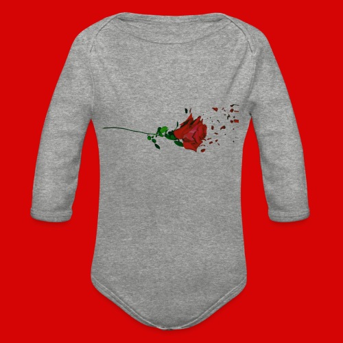 Yelena Logo 3 - Organic Long Sleeve Baby Bodysuit