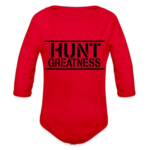 Hunt Greatness athlete - Organic Long Sleeve Baby Bodysuit