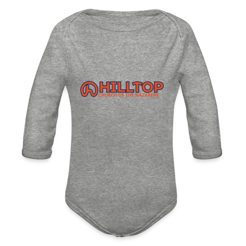Hilltop - Text - Organic Long Sleeve Baby Bodysuit