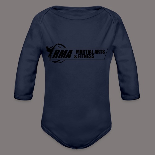 RMA-full-logo-Front-1clr- - Organic Long Sleeve Baby Bodysuit