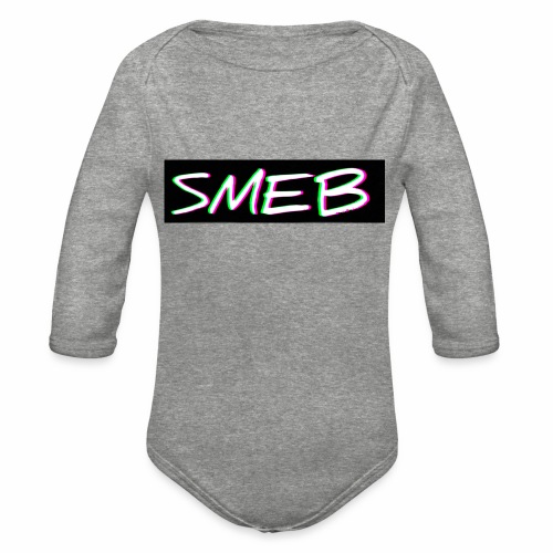 SuperMathEvilBoy Merch - Organic Long Sleeve Baby Bodysuit