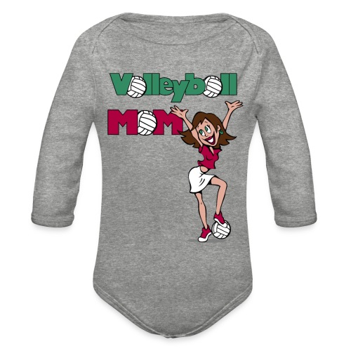 Volleyball Girl - Organic Long Sleeve Baby Bodysuit