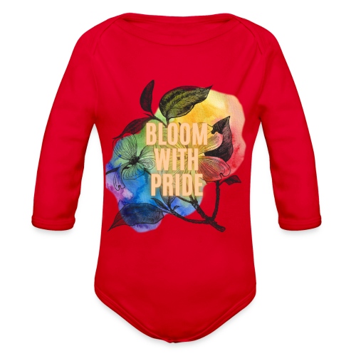 Bloom With Pride - Organic Long Sleeve Baby Bodysuit