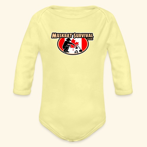 Muskrat Badge 2020 - Organic Long Sleeve Baby Bodysuit