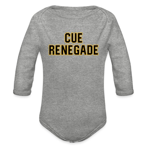 Cue Renegade (On Light) - Organic Long Sleeve Baby Bodysuit