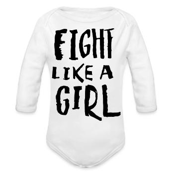 trending - Organic Long Sleeve Baby Bodysuit - heather grey - Front