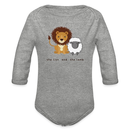 The Lion and the Lamb Shirt - Organic Long Sleeve Baby Bodysuit