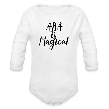 Applied Behavior Analysis funny - Organic Long Sleeve Baby Bodysuit -  - Front