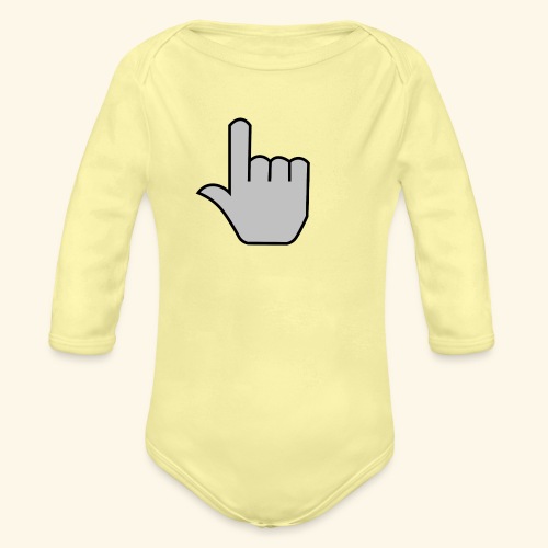click - Organic Long Sleeve Baby Bodysuit