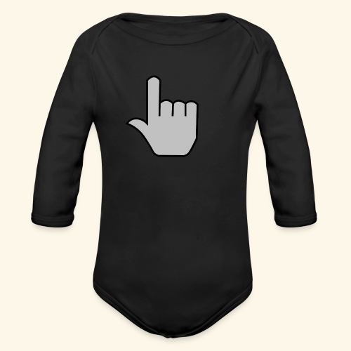 click - Organic Long Sleeve Baby Bodysuit