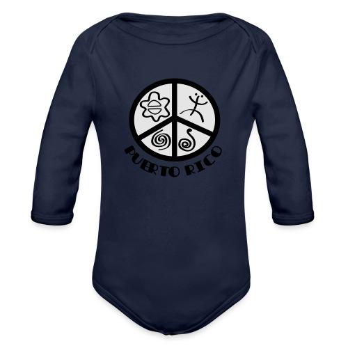 Peace Puerto Rico - Organic Long Sleeve Baby Bodysuit