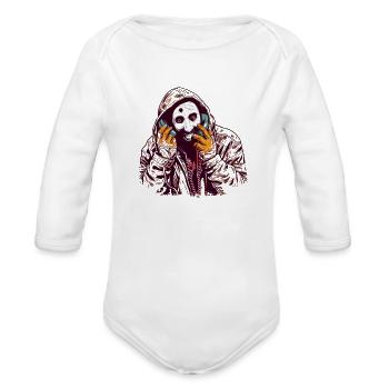 Ghostface Phone Call - Organic Long Sleeve Baby Bodysuit -  - Front