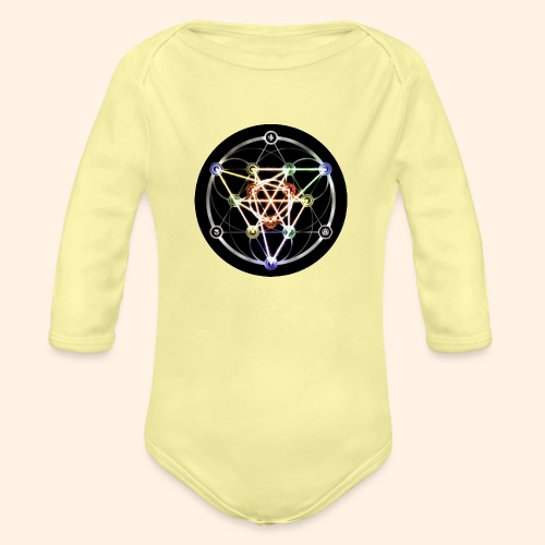Classic Alchemical Cycle - Organic Long Sleeve Baby Bodysuit