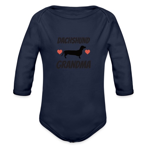 Dachshund Grandma - Organic Long Sleeve Baby Bodysuit
