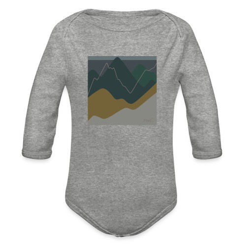 Mountains - Organic Long Sleeve Baby Bodysuit