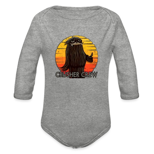 Crusher Crew Cryptid Sunset - Organic Long Sleeve Baby Bodysuit