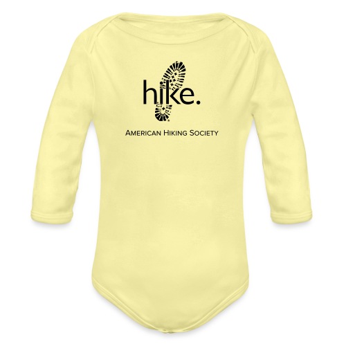 hike. - Organic Long Sleeve Baby Bodysuit