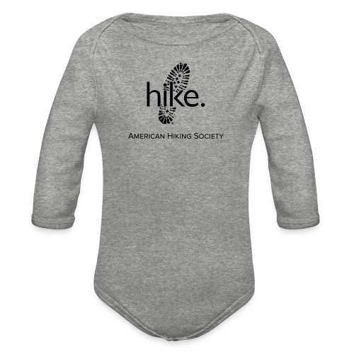 hike. - Organic Long Sleeve Baby Bodysuit