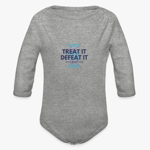 Treat It Defeat It Shirt - Organic Long Sleeve Baby Bodysuit