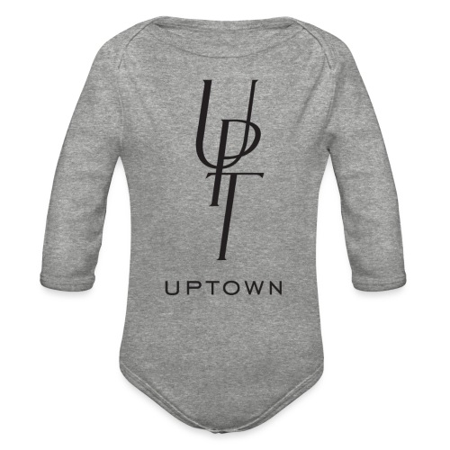 uptown_logo_BLACK - Organic Long Sleeve Baby Bodysuit