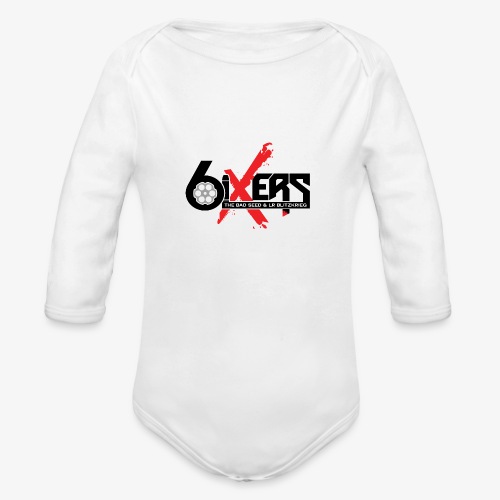 6ixersLogo - Organic Long Sleeve Baby Bodysuit