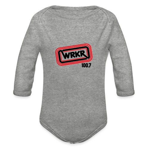 WRKR Radio 100.7 - Organic Long Sleeve Baby Bodysuit