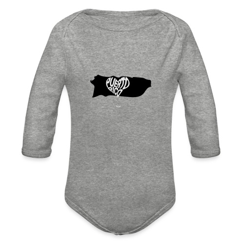Love PR Map - Organic Long Sleeve Baby Bodysuit