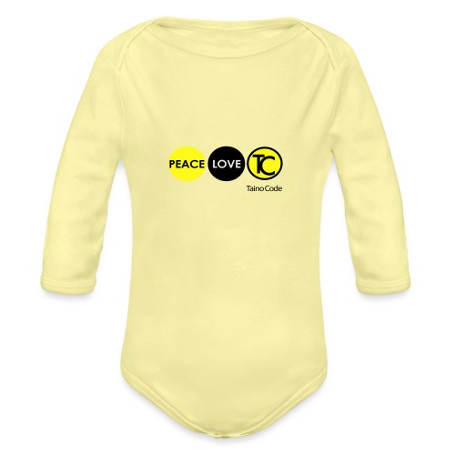 Peace Love TaínoCode - Organic Long Sleeve Baby Bodysuit