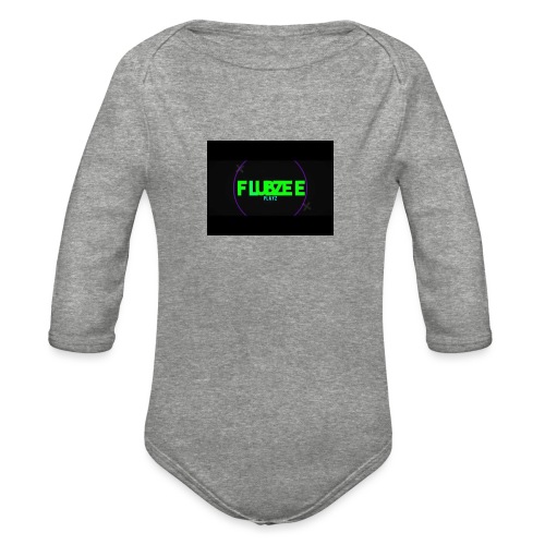 FlubZee Playz Merchandise - Organic Long Sleeve Baby Bodysuit
