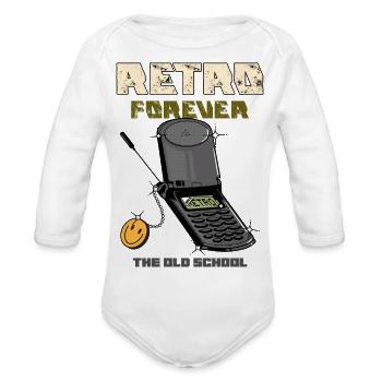 phone - Organic Long Sleeve Baby Bodysuit -  - Front