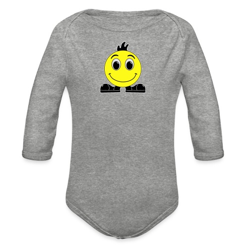Think Happy Thoughts HT - Organic Long Sleeve Baby Bodysuit