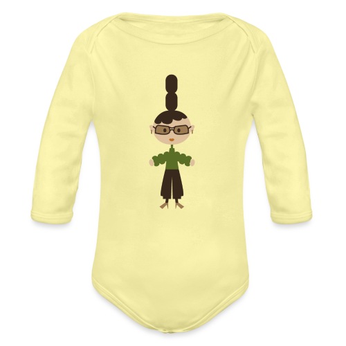 A Very Pointy Girl - Organic Long Sleeve Baby Bodysuit