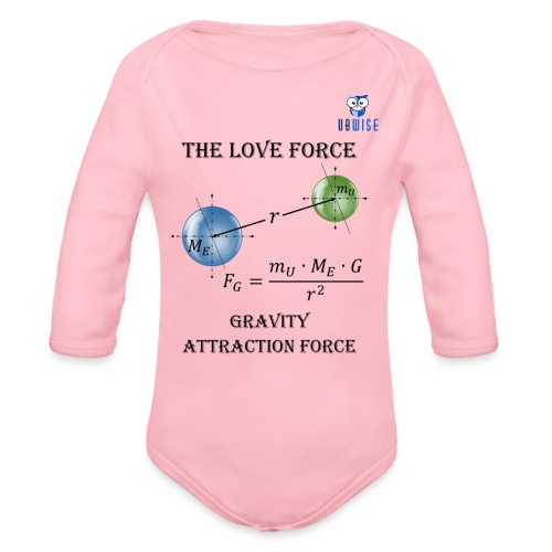Newton Gravity MuMeG with UBWise logo - Organic Long Sleeve Baby Bodysuit