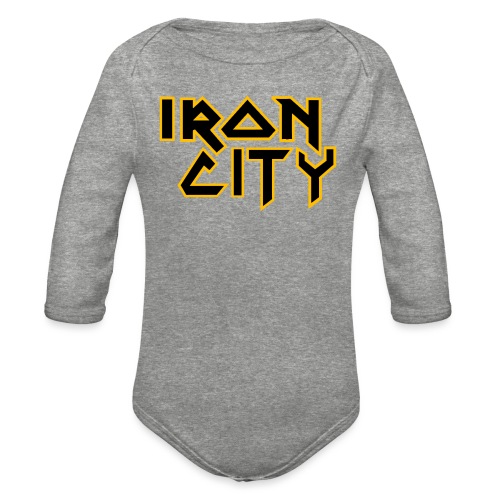 Iron City - Organic Long Sleeve Baby Bodysuit