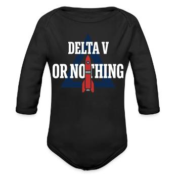 Rocket Science Rocket Scientist Aerospace Engineer - Organic Long Sleeve Baby Bodysuit - black - Front