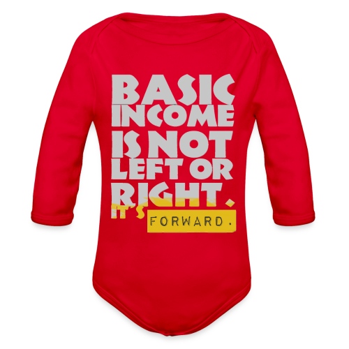 UBI is not Left or Right - Organic Long Sleeve Baby Bodysuit