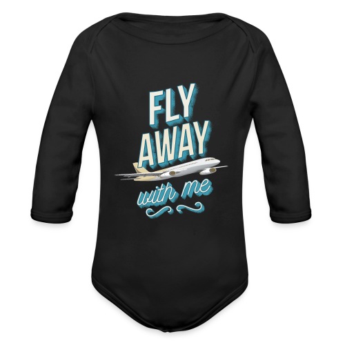 Fly Away With Me - Organic Long Sleeve Baby Bodysuit