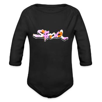 Stradman Merch The Strad Camo Shirt - Organic Long Sleeve Baby Bodysuit - black - Front