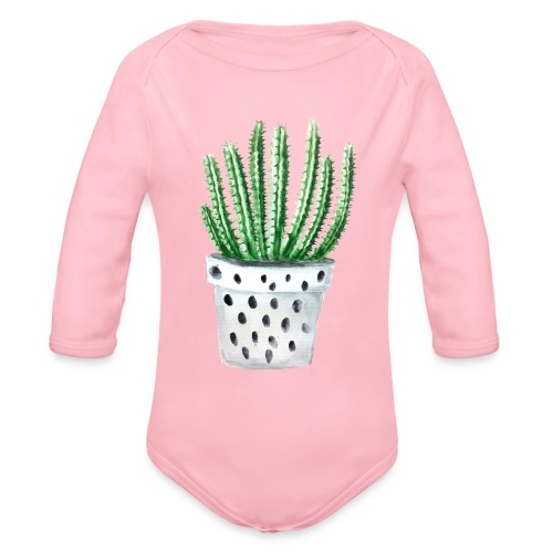 Cactus - Organic Long Sleeve Baby Bodysuit